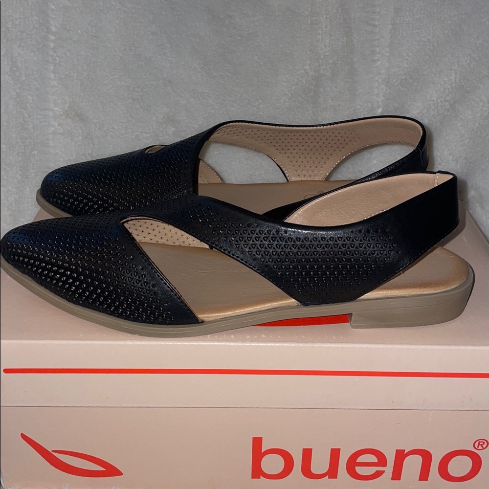 NWT BUENO Brand BIANCA PERF Flat in Black - Picture 11 of 14